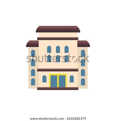 building office hotel apartment vector symbol sign icon illustration vector