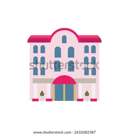building office hotel apartment vector symbol sign icon illustration vector