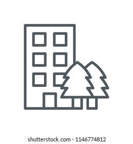 Building Office Icon Design