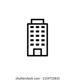 Building office icon. Element of real estate sign for mobile concept and web apps icon. Thin line icon for website design and development, app development