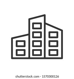 Building office icon. vector graphics