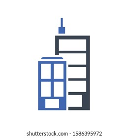 Building, Office icon, Vector graphics