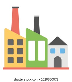 
Building with outer units representing industrial building
