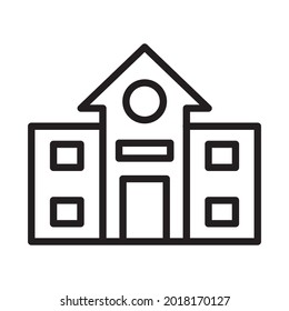 Building Outline bold Vector Icon which can be easily modified or Edited 