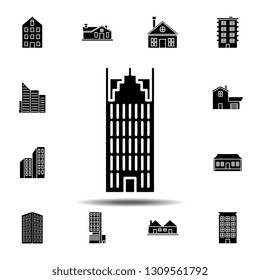 Building outline icon. Simple thin line, outline vector element of Building icons set for UI and UX, website or mobile application