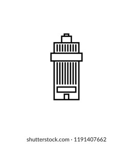 Building outline icon. Simple outline vector of building for UI and UX, website or mobile application