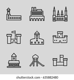  building outline icons