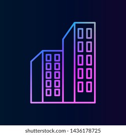 Building outline nolan icon. Simple thin line, outline vector of building icons for ui and ux, website or mobile application