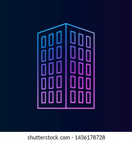 Building outline nolan icon. Simple thin line, outline vector of building icons for ui and ux, website or mobile application