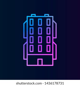 Building outline nolan icon. Simple thin line, outline vector of building icons for ui and ux, website or mobile application
