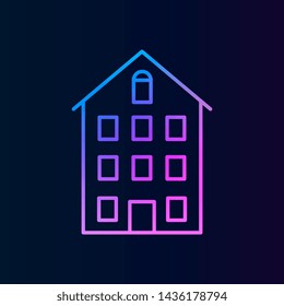 Building outline nolan icon. Simple thin line, outline vector of building icons for ui and ux, website or mobile application