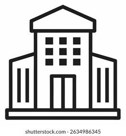Building Outline with white background
