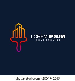 vector de diseño de logotipo de pintura