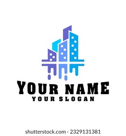 plantilla de vector de diseño de logotipo de pintura