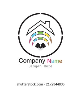 BUILDING PAINT VECTOR LOGO ICON
