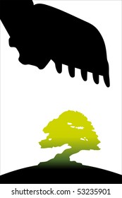 Building in park (destruction of trees)