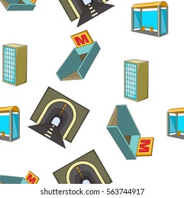 Building pattern. Cartoon illustration of building vector pattern for web