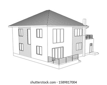 Cottage Drawing Images Stock Photos Vectors Shutterstock