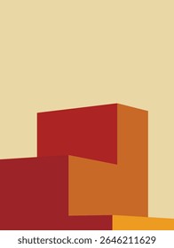 Building with perspective in retro theme