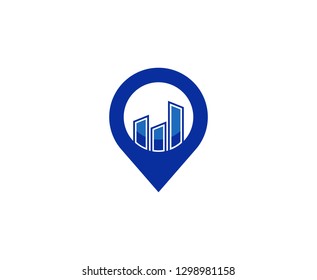 Building pin logo 