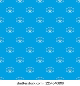 Building pin pattern vector seamless blue repeat for any use