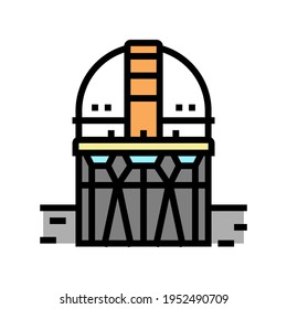 building planetarium color icon vector. building planetarium sign. isolated symbol illustration