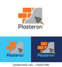 Building plastering company logo design