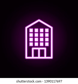 Building police neon icon. Elements of building set. Simple icon for websites, web design, mobile app, info graphics