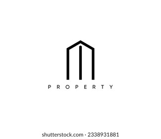 Building, property development, architecture and construction logo vector design. Symbol is for construction, architecture and business company.