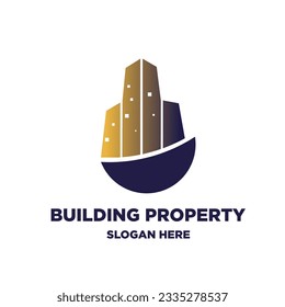 Building Property icon logo vector design
