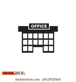 Building property icon vector graphic of template