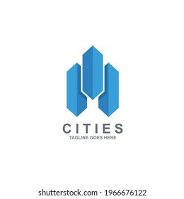 Diseño del logotipo de la construcción y la propiedad