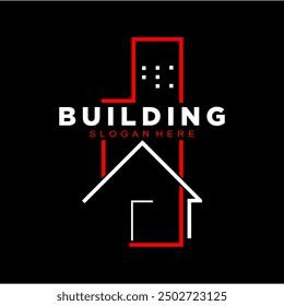 Building property logo design vector