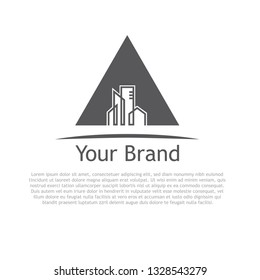 
building property triangle logo