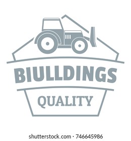 Building quality logo. Simple illustration of building quality vector logo for web
