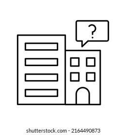 Building question Isolated Vector icon which can easily modify or edit

