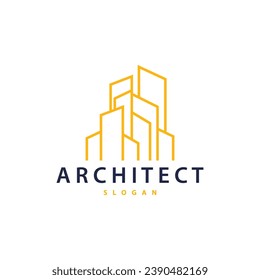 Building Real Estate Apartment Construction Logo, Elegant Premium Rustic Monogram Vector Design