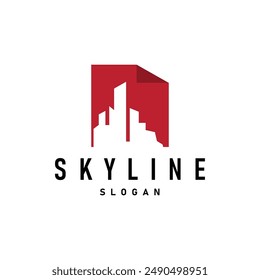 Building Real Estate Apartment Construction Logo, Elegant Premium Rustic Monogram Vector Design