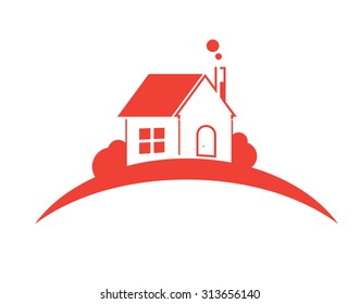 Building and real estate city illustration. Abstract background for business presentation, sale, rent