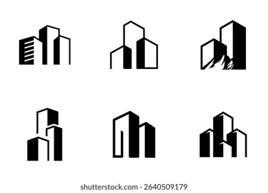 Building, Real Estate, and Construction logo design inspiration	
