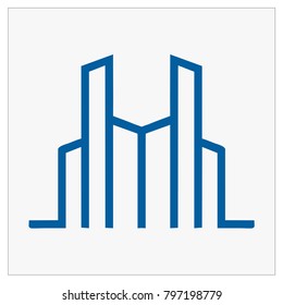 Building, real estate, home and Construction Logo and Vector Design