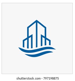 Building, real estate, home and Construction Logo and Vector Design