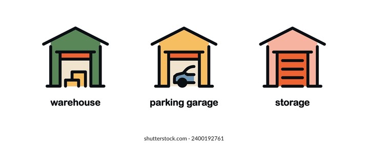 Building, real estate, house, city, downtown, urban architecture building flat design style minimal vector illustration.