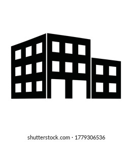 building real estate icon vector