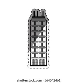 Building real estate icon vector illustration graphic design