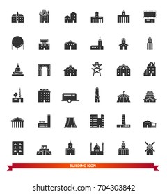 building and real estate icons