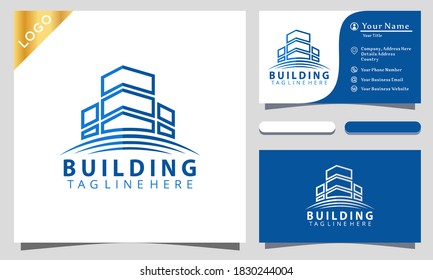 Building real estate logo design inspiraton, business card
