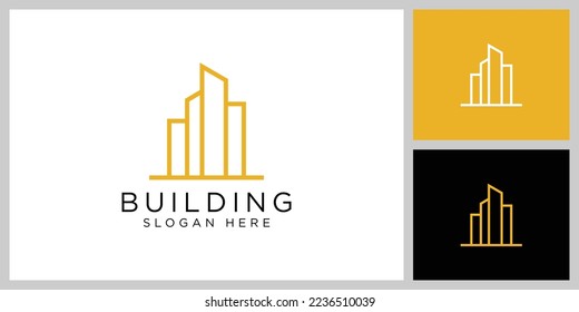 Building real estate logo design template