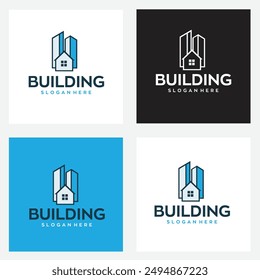 archivo de Vector editable del logotipo de la propiedad inmobiliaria
