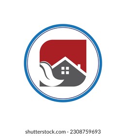 building and real estate logo vector icon illustration design